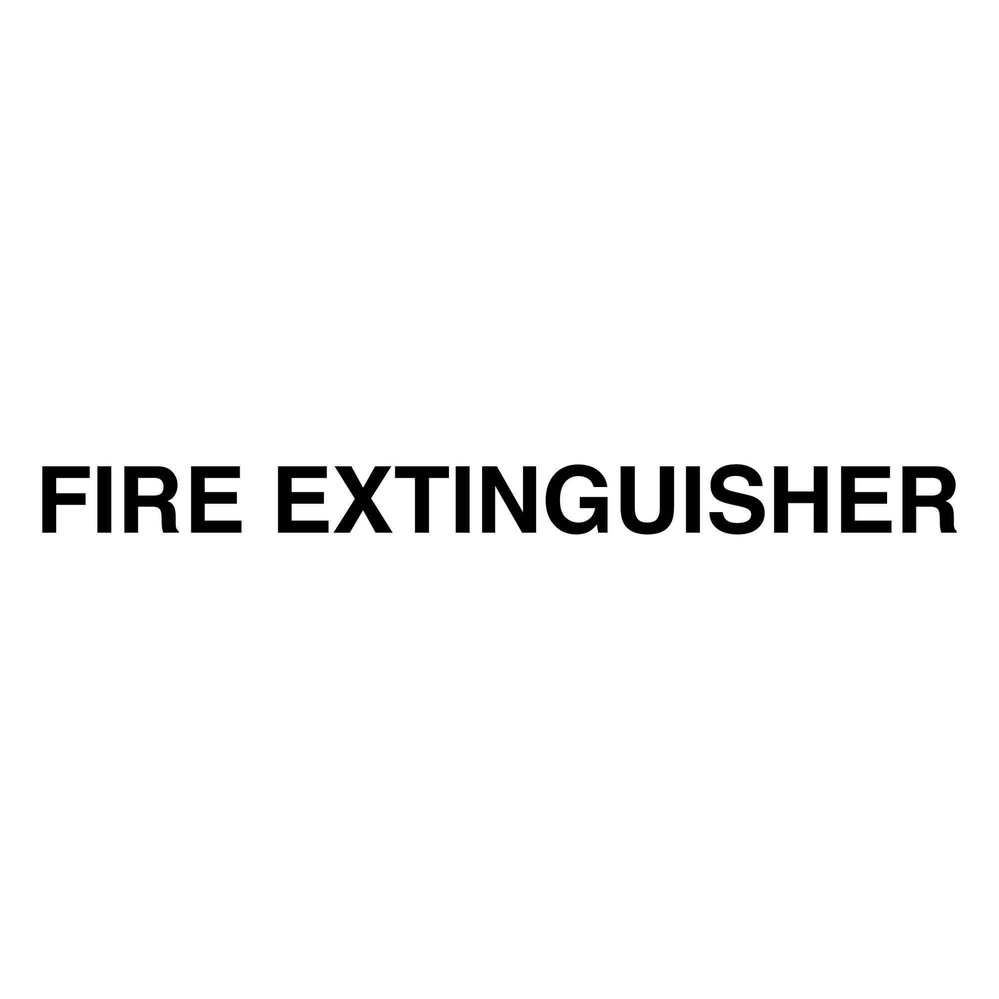 Fire Safety Stickers - FIRE EXTINGUISHER