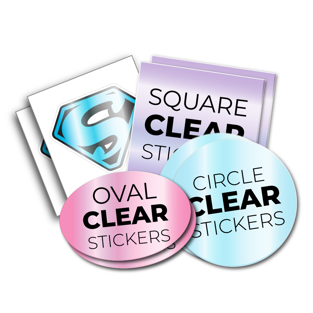 Clear sticker singles