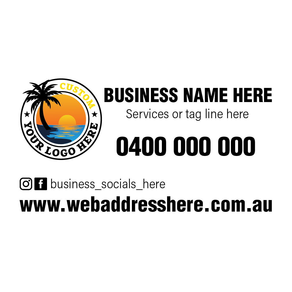 Vehicle Door Stickers - Formal Design