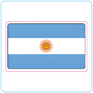 Argentinian Flag Sticker | Sun of May Vinyl Sticker - #1017