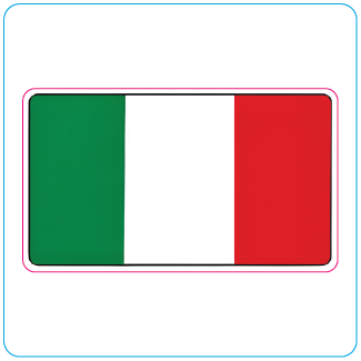 Italian Flag Sticker | Il Tricolore Vinyl Sticker - #1021