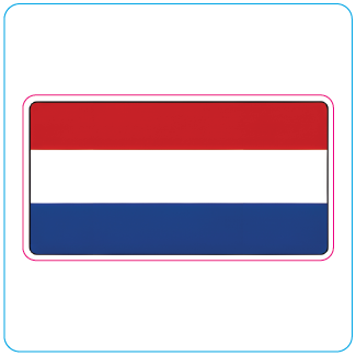 Dutch Flag Sticker | Netherlands Holland Vinyl Sticker - #1024