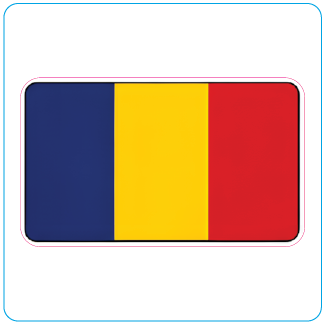 Romania Flag - #1036