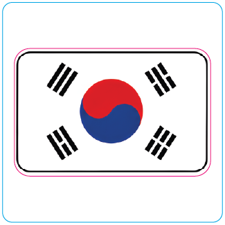 South Korea Flag - #1058