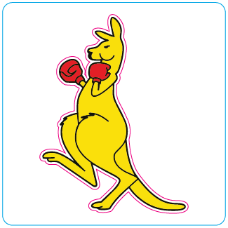 Boxing Kangaroo - Left Facing - #1075