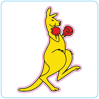 Boxing Kangaroo - Right Facing - #1076