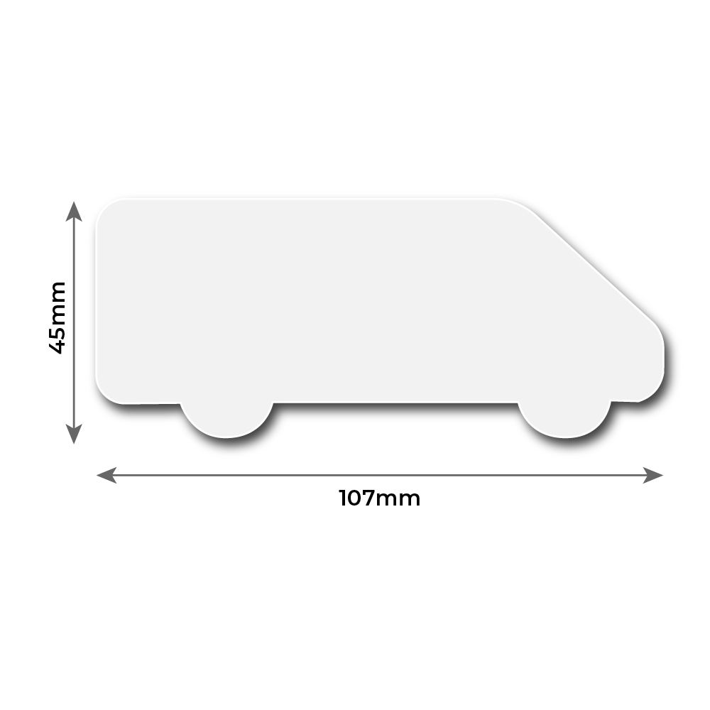 107x45mm Van shapped fridge magnets