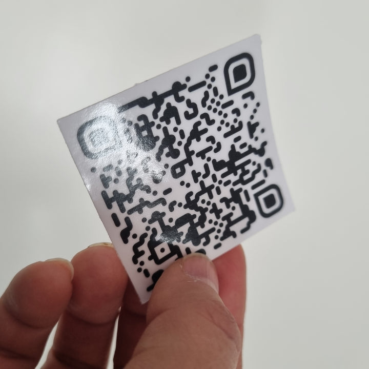 QR Code Vinyl Stickers - Multiple Files (Variable Data)