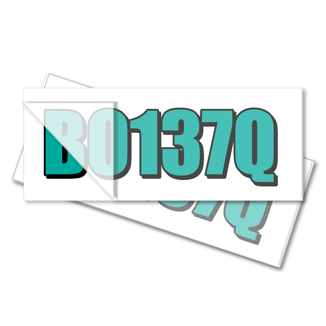 Boat Registration Stickers - 2 Colour - Set of x2