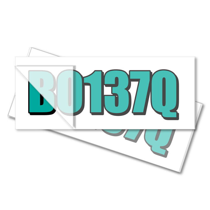 Boat Registration Stickers - 2 Colour - Set of x2