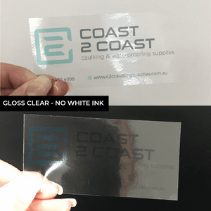 Sticker Sheets - Circle - Clear stickers with white ink