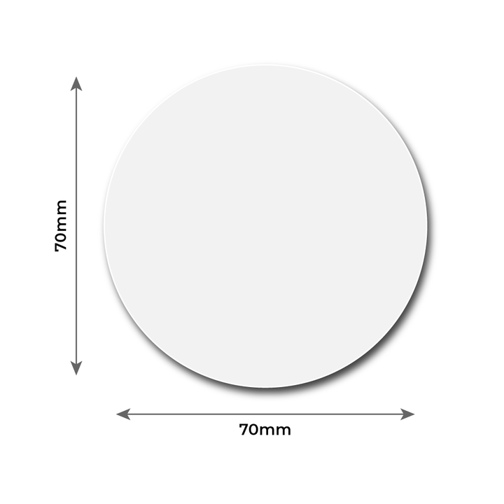 70mm diameter circle fridge magnets