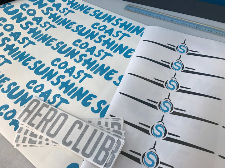 No background stickers - Solid pre-coloured vinyl