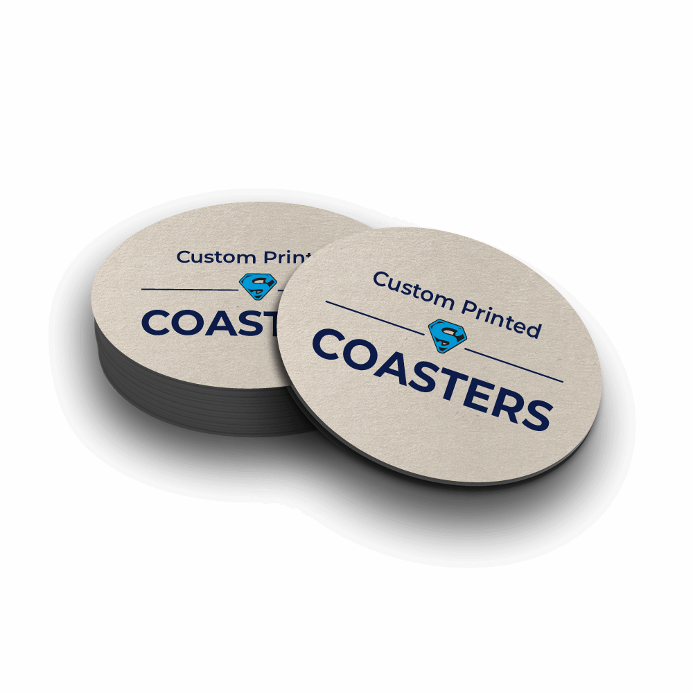 Sticker Coasters Custom Drink Coasters - Circle โ Stickerman Australia