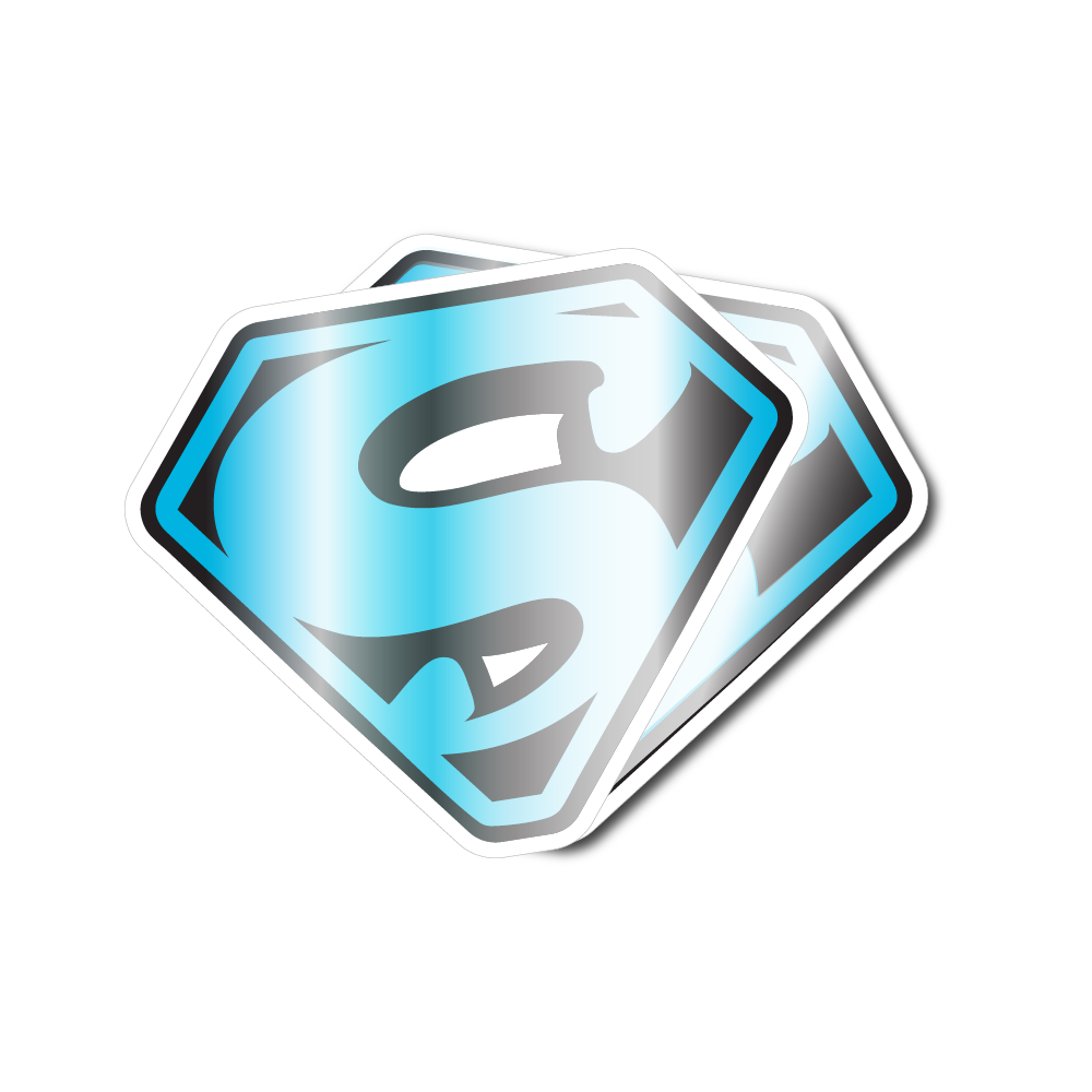 Clear vinyl custom shape stickers