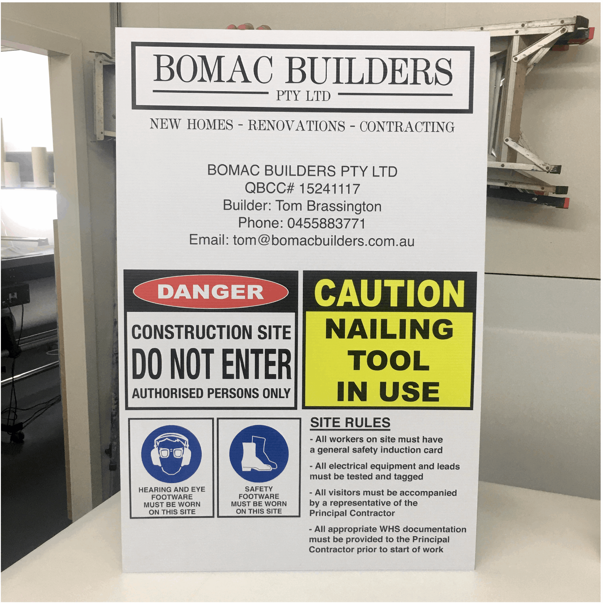 Builders Sign