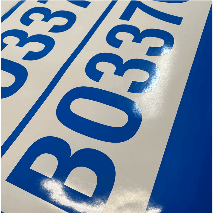 Register Unit Sticker Boat Registration Stickers - 1 Colour - Set of x2 – Stickerman Australia