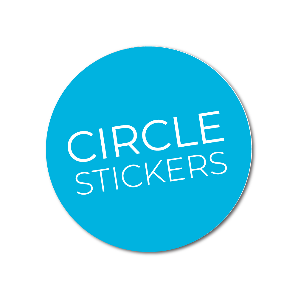Vinyl circle stickers