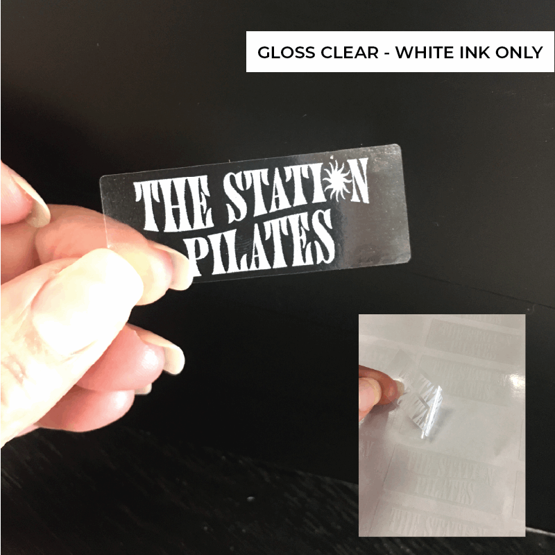 Sticker Sheets - Rectangle - Clear stickers with white ink