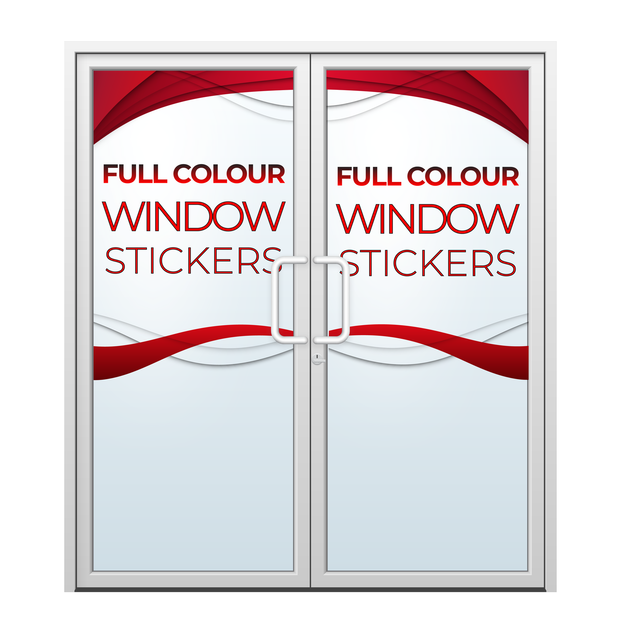 Window Stickers No Background - Full Colour