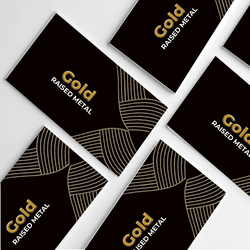 Gold Metal 3D Business Cards