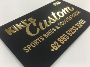Gold Metal 3D Business Cards