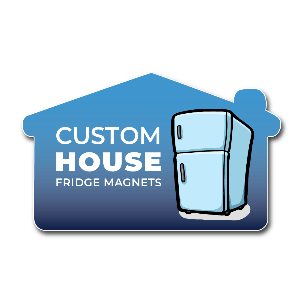 Fridge Magnets - House Shaped 90 x 55mm