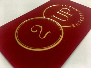 Gold Metal 3D Business Cards