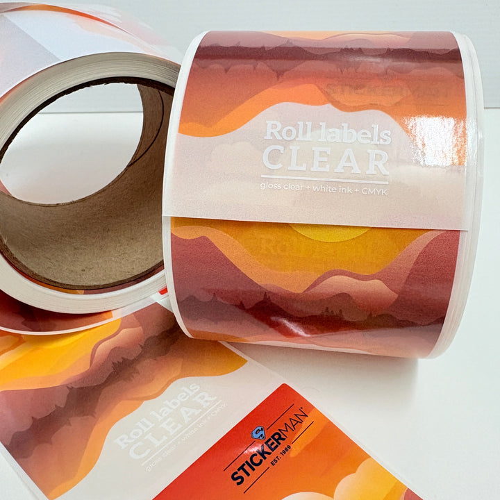 Clear Roll Labels