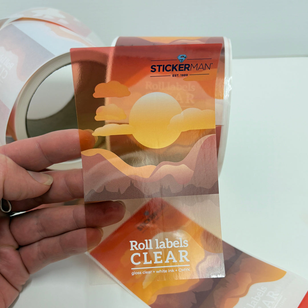 Clear Roll Labels