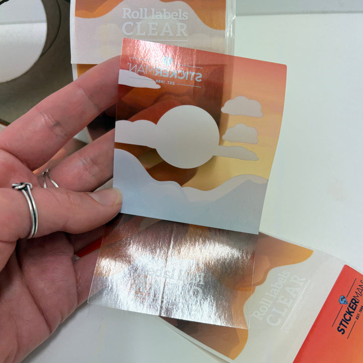 Clear Roll Labels