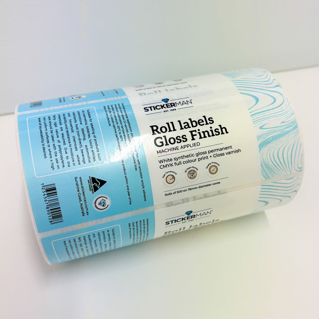 Rectangle Roll Labels – Stickerman Australia