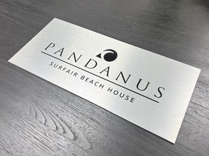 Brushed Aluminium Composite (ACM) Signs -  One Colour