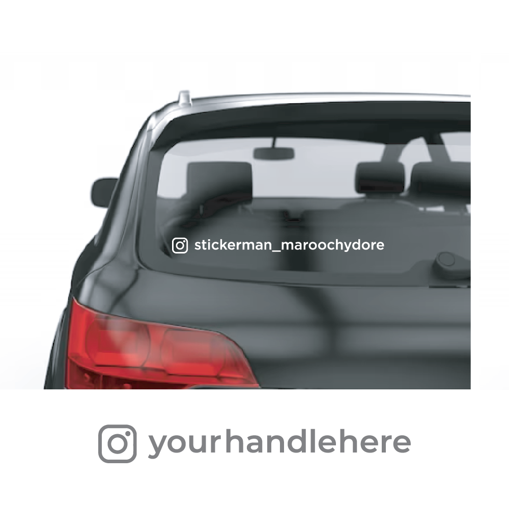 Instagram Handle - Single Colour