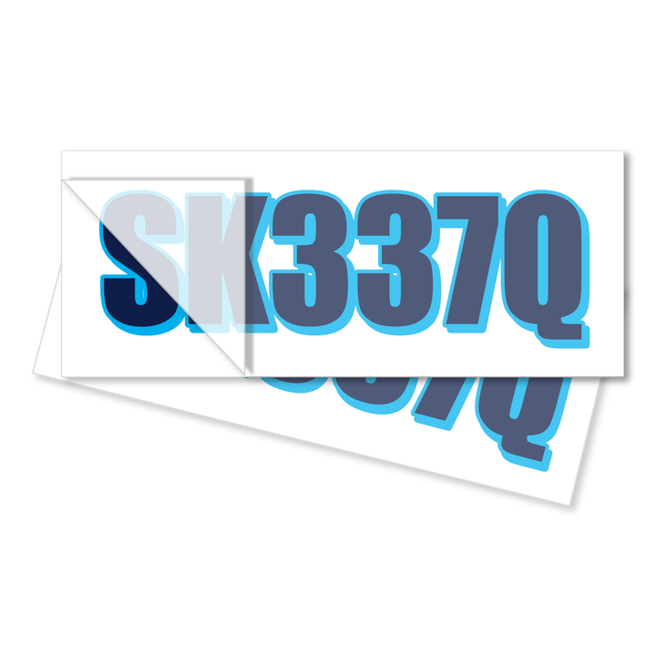 Jetski Registration Stickers - 2 Colour - Set of x2