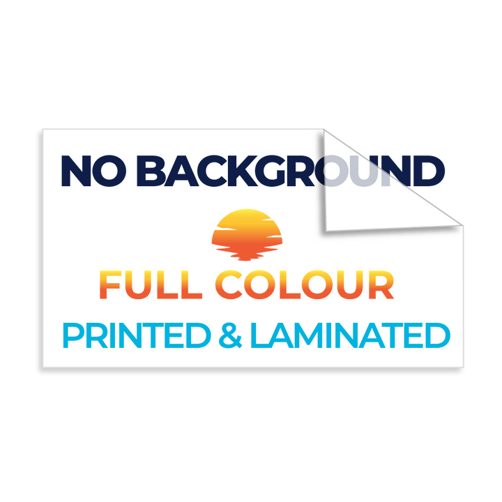 Full colour cut/transfer stickers with no background