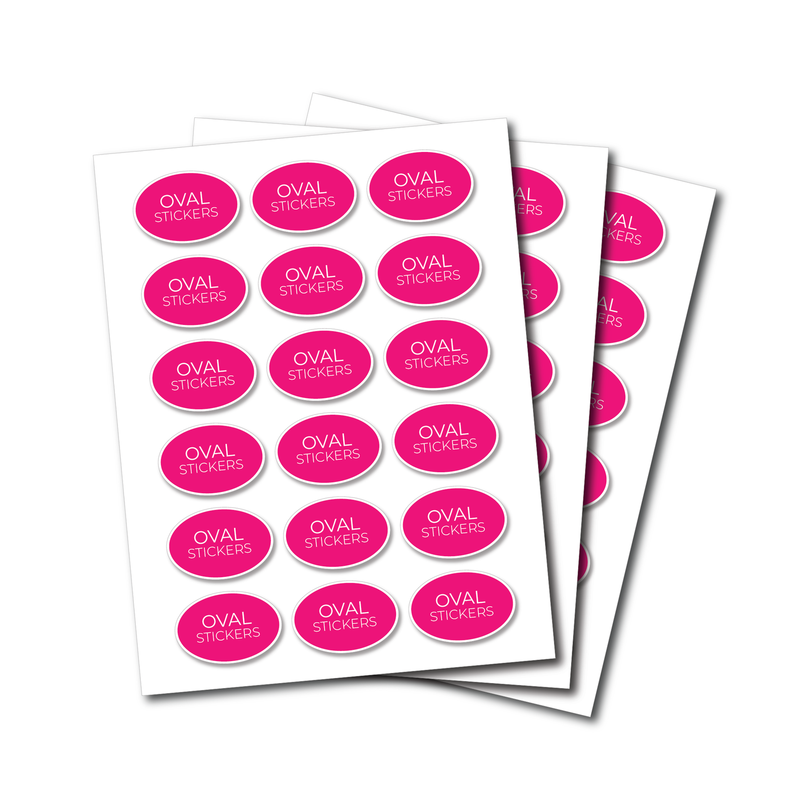 Vinyl Sticker Sheets - Oval