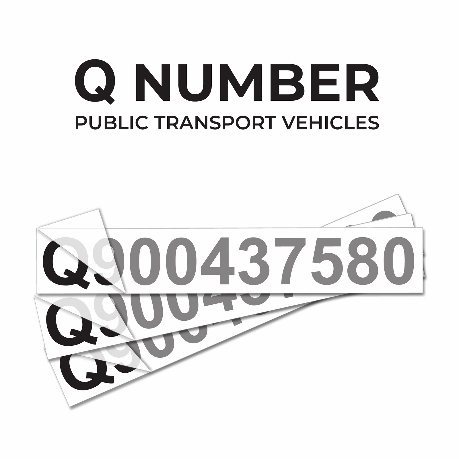 Q Number for Transport Vehicles