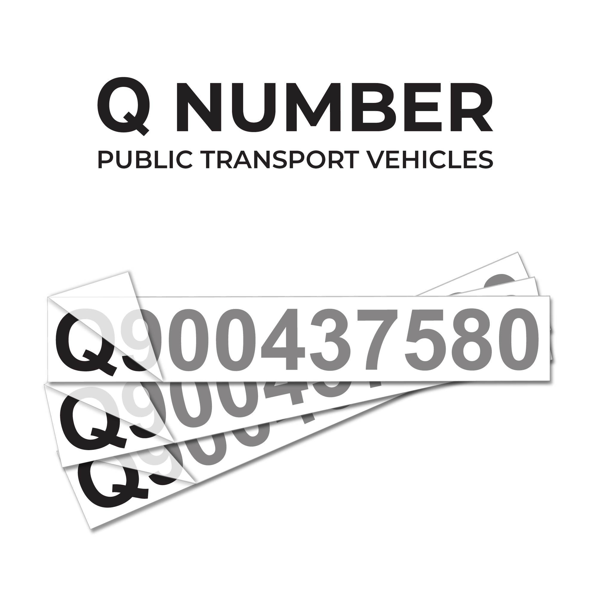 Q Number for Transport Vehicles