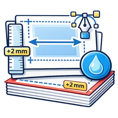 Re-sizing files and adding bleed