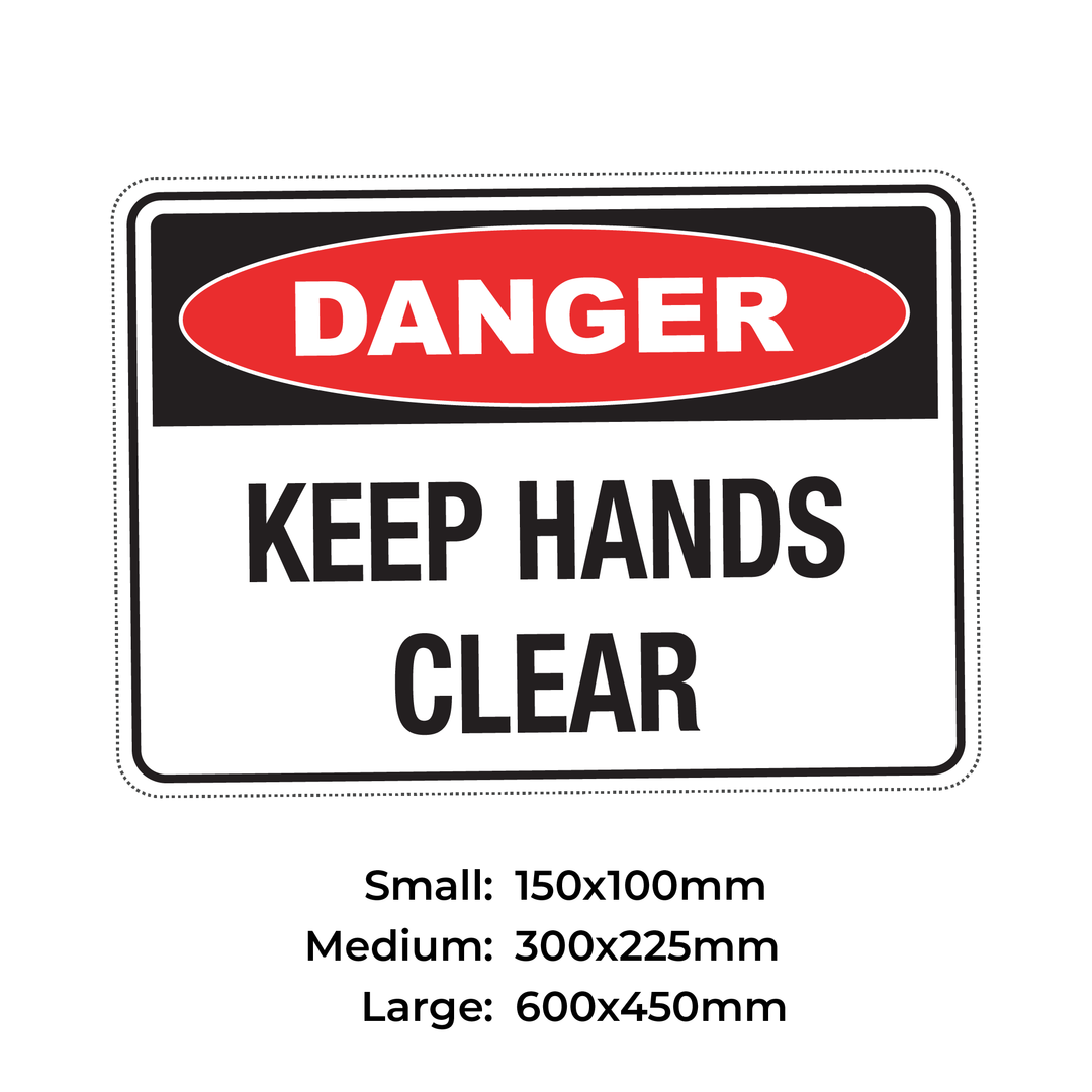 DANGER KEEP HANDS CLEAR - S4