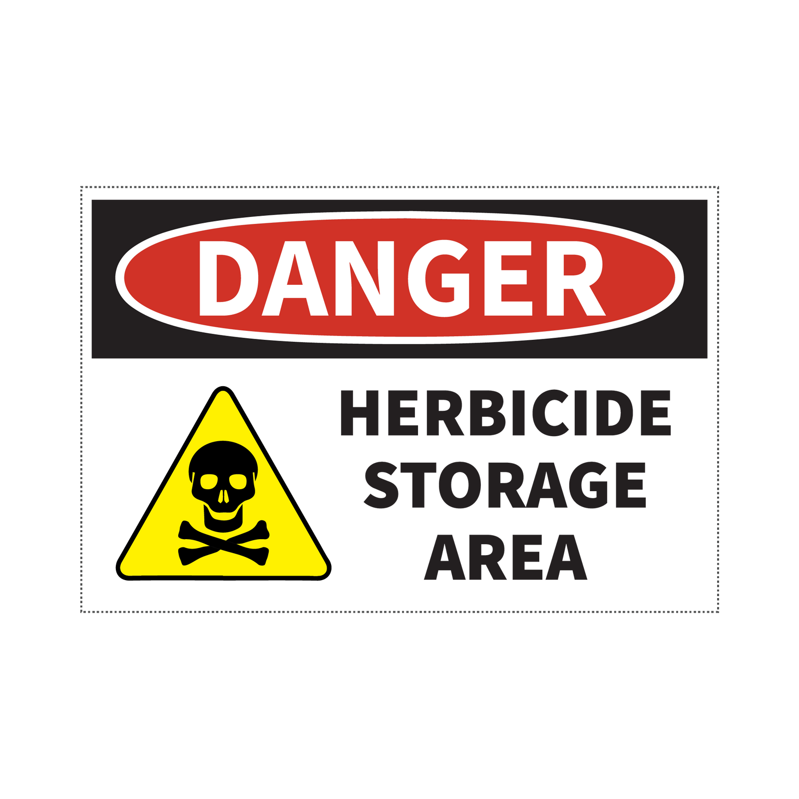 DANGER HERBICIDE STORAGE AREA - S29