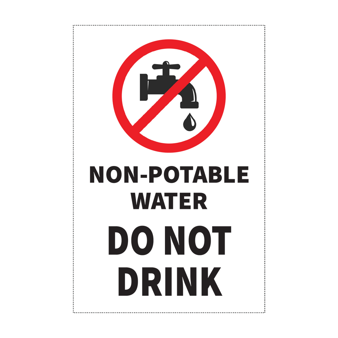 NON-POTABLE WATER DO NOT DRINK - S31