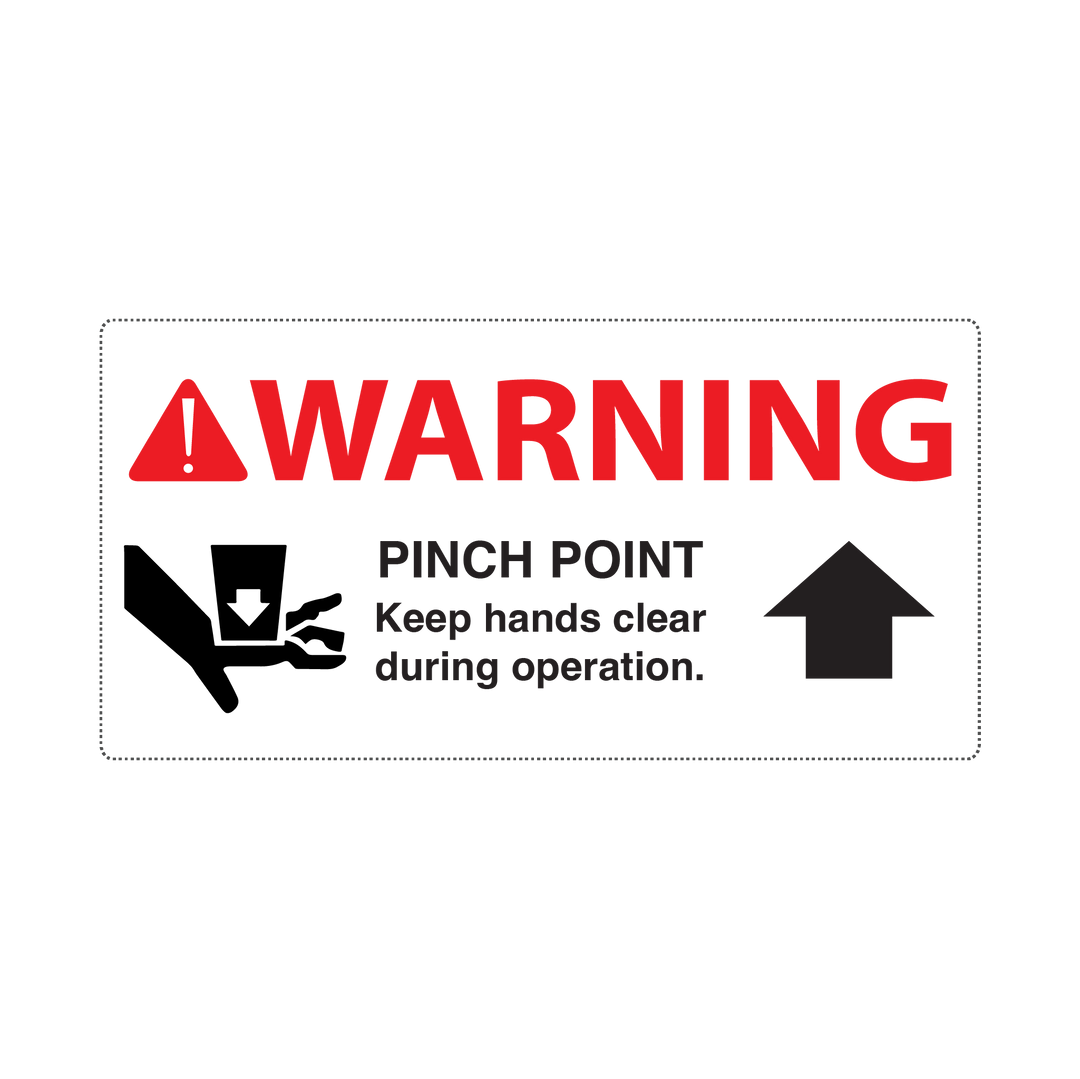 WARNING PINCH POINT - S34