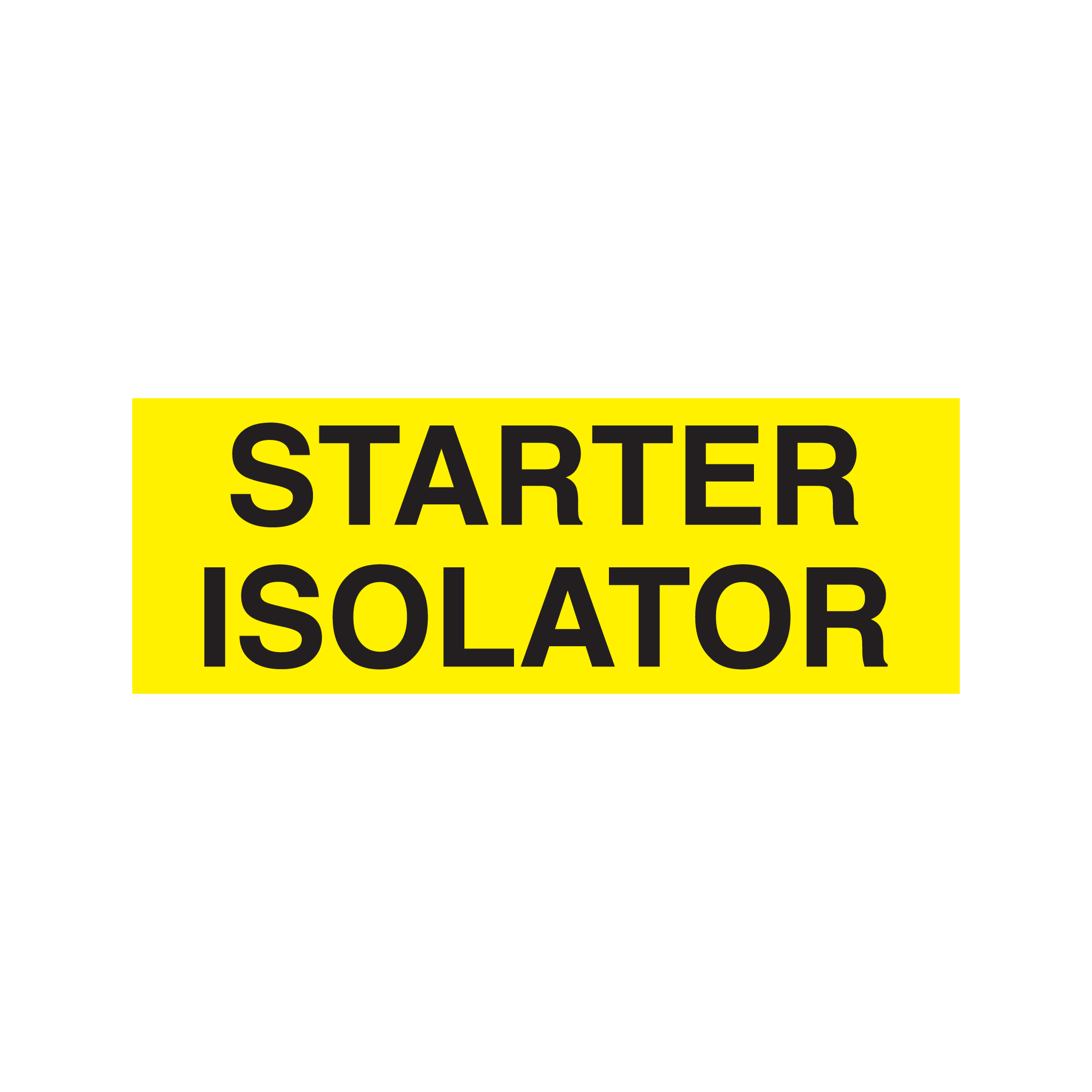 STARTER ISOLATOR - S15 – Stickerman Australia