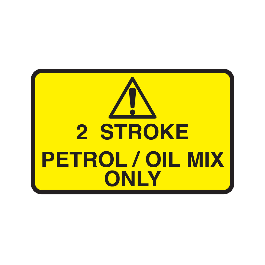 2 STROKE PETROL / OIL MIX ONLY - S16