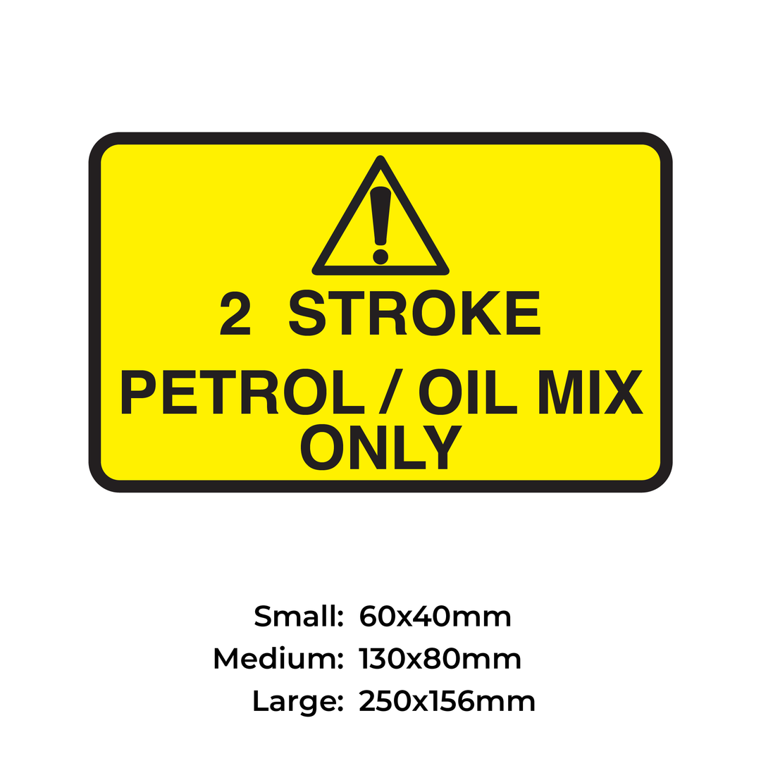 2 STROKE PETROL / OIL MIX ONLY - S16