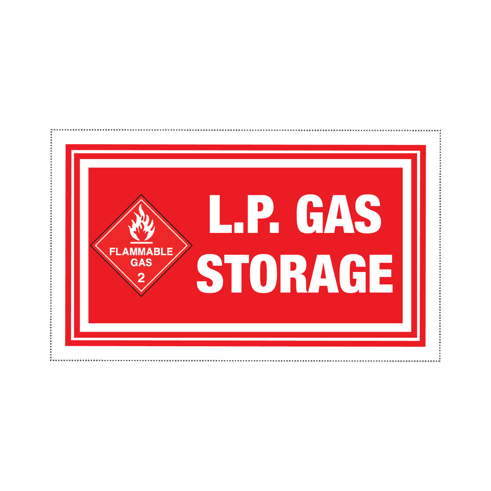 FLAMMABLE GAS 2 - L.P GAS STORAGE - S36