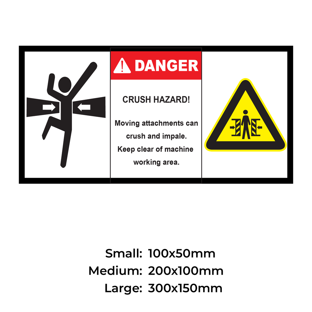 DANGER CRUSH HAZARD - S27