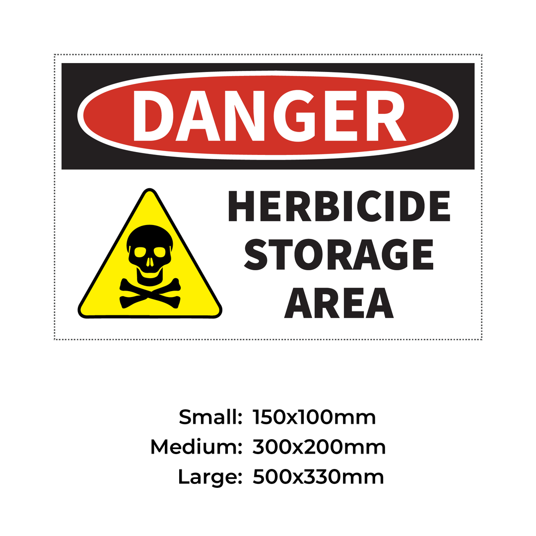 DANGER HERBICIDE STORAGE AREA - S29